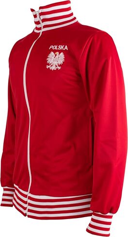 سترة JL Sport بولندا/Polska سترة رياضية لكرة القدم بسحاب للرجال in Kuwait