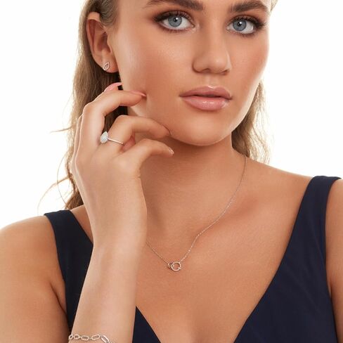 Beaux Bijoux Real Diamond Rings for Women in Sterling Silver - Engagement, Promise Anniversary, Genuine Fine Diamond Rings in Multiple Shapes and Styles in Saudi Arabia