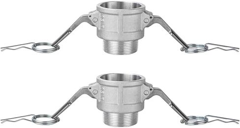 1 1/2 Inch Camlock Fittings Part B Aluminum Male NPT Threads Cam Lock Hose Fittings Couplings (Camlock B150) in Kuwait