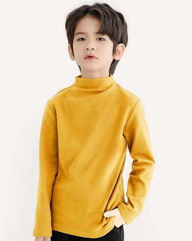 CUNYI Mock Neck Shirts for Kids Girls Boys Long Sleeve Tops Unisex Tees in Saudi Arabia
