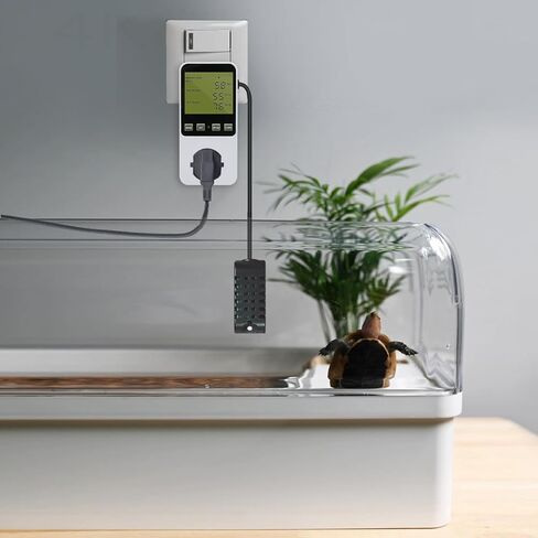 قابس منفذ جهاز التحكم في درجة الحرارة الرقمي للرطوبة مع مؤقت مستشعر، منظم حرارة الرطوبة 120 فولت مع منبه للدفيئة، الفطر، المرطب، مزيل الرطوبة، حاضنة الزواحف in Kuwait