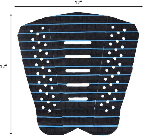 EVA Surfboard Traction Pad - 3 Piece Stomp Pad with 3M Adhesive - Max Grip with Kicker and Arch Bar - Adjustable to Fit Surfboards and Skimboards in Saudi Arabia