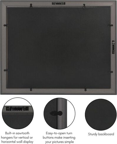 Americanflat Ornate 11x14 Diploma Frame in Mahogany and Gold - Certificate Frame with Black and Gold Mat Displays 8.5x11 Diplomas or Use as 11x14 Frame Without Mat - Vintage Picture Frame in Kuwait