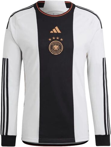 adidas Men's Soccer Germany 2022 Long Sleeve Home Jersey - with Moisture-Absorbing AEROREADY in Saudi Arabia