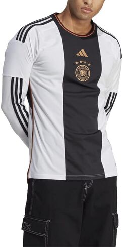 adidas Men's Soccer Germany 2022 Long Sleeve Home Jersey - with Moisture-Absorbing AEROREADY in Saudi Arabia