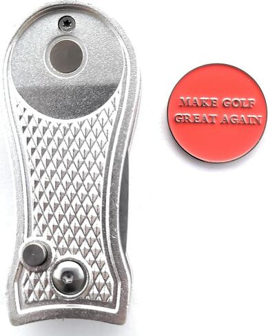 اجعل لعبة الجولف رائعة مرة أخرى، أداة إصلاح MGGA Golf Divot مع علامة كروية - تصميم شفرة قابلة للطي in Saudi Arabia