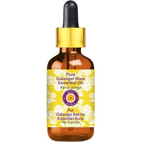 Deve Herbes Pure Galangal Root Essential Oil with Glass Dropper 5ml (0.16 oz)