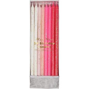 Meri Meri Pink Glitter Candles (Pack of 24)