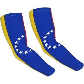 Cute Venezuela Flag Sleeves for Women Men Sun Protection Sleeves Arm Cooling Cover Sleeves Venezuela Arm Sleeves