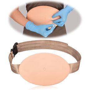 Belly Injection Simulator, Subcutaneous Injection Training Pad, Injection Practice Kit for Medical Education, Wearable Abdomen Diabetics Injection Training Model