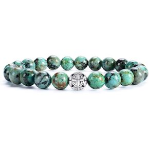 Handcrafted Gemstone Healing Energy Bracelets 925 Sterling Silver Double Happiness Pendant Natural Wellness for Women 8mm Beads