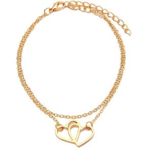 سوار الكاحل Goodsaleok للنساء، خلخال بوهو مقاوم للماء ومقاوم للاهتراء، زخارف للكاحل لرحلات الشاطئ، مجوهرات هدايا تمثل الحب in Kuwait