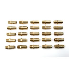 LTWFITTING Brass Barb Fitting Coupler 5/8-Inch Hose ID x 3/8-Inch Male NPT Fuel Gas Water(Pack of 25)