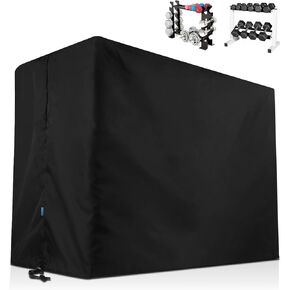 Xxerciz Dumbbell Rack Cover Dumbbell Weight Rack Dust Cover, Designed Specifically for Marcy and Cap Barbell Two Tier Dumbbell Rack, Portable Anti-scratch Protective Case for Home Gym Dumbbell Rack