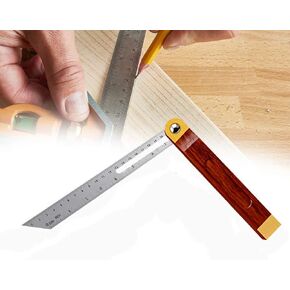 360 Degree Sliding T-Bevel Carpenters Angle Finder, Angle Ruler Wood Bevel Protractor Tool, 7Inch