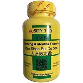 Sun Ten - Ginseng and Mentha Formula Capsules (Ren Shen Bai Du San)