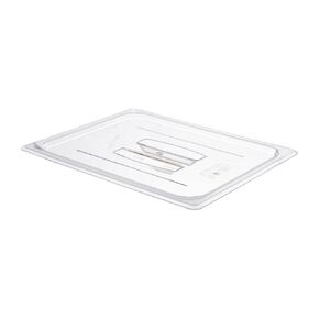 Cambro 20CWCH135 Camwear 1/2 Size Clear Polycarbonate Handled Lid