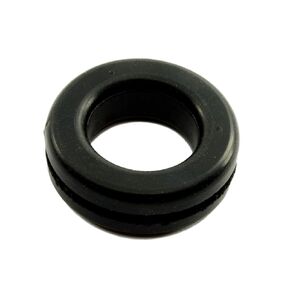 Rubber Grommet Fits 3/4" Hole in 1/16" Thick Panel - Has 9/16" Center Hole - Protects Panel Wires, Hoses - Reduces Vibration - Black SBR Rubber (3)