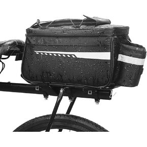 حقيبة جذع الدراجة من ArcEnCiel، حقيبة حامل خلفي لرف الدراجة سعة 9 لتر، حقيبة أمتعة للدراجة معزولة وحقيبة كتف للركاب in Kuwait