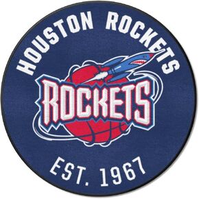 FANMATS 35299 NBA Retro Houston Rockets Roundel Rug - 27in. Diameter