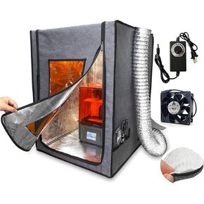 Multifunctional 3D Printer Enclosure w/Adjustable Ventilation Kit Eliminate Odors Tent Cover Compatible with Anycubic Photon Mono, Elegoo Saturn/Mars 3/4 & Creality Halot Series Resin 3D Printer