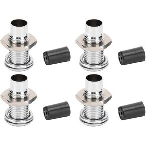 20Pcs Panel Mount LED Holder,5mm Led Diodes,LED Holder Bezel Mount Light‑Emitting Diode Flat Metal Brass Base Industrial Control 5mm Display Socket Base