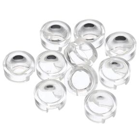 PATIKIL 13mm LED Convex Lens, 10 Pack 90 Degree Beam Angle Acrylic LED Optical Convex Condenser Lens for 1W 3W LED Lamp Beads Infrared Cameras, Transparent