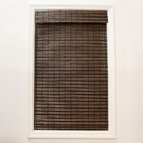 Radiance Cordless Cocoa Havana Flatweave Bamboo Roman Shade, 23 in. W x 64 in. L - 2215200E