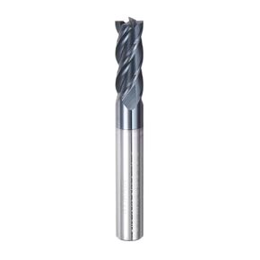 uxcell Square Nose End Mill, 5/16" Tip Dia Solid Carbide AlTiN Coated CNC Router Bits 4 Flute Spiral Milling Cutter HRC50 with 5/16" Shank 2-1/2" Length, Black