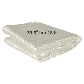 1 Pc Fiberglass Cloth - 6 Oz 39.3 Inches x 18 Feet / 6 yd. Long - E-Glass Plain Weave - Fiberglass Sheet - Fiberglass Mat - Woven Fabric for Boat RC Plane Auto Car Surfboard Tub Pool Repair