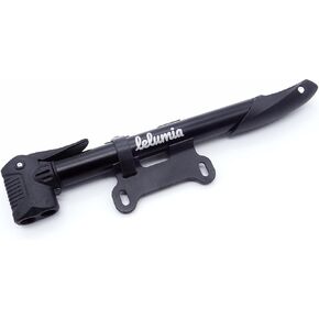 Flow Bicycle Frame Mount Mini Pump, Lightweight Aluminum Body, High Pressure, Presta and Schrader Valve