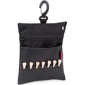 Golf Tee bag - Store your tees, golf balls, scorecard, and pencil. Great Gift for Golfers!