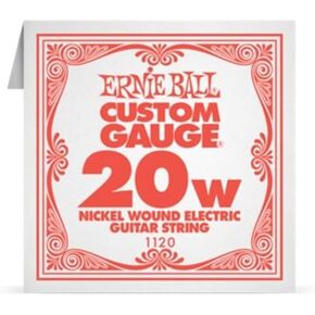 Ernie Ball Electric Guitar Strings (EB 1120 .020 NICKEL WOUND SINGLE)