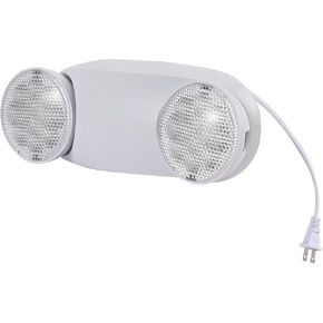 LED Emergency Lights with Battery Backup Commercial Emergency Light Fixtures for Business Home Power Failure Outage Emergency Exit Sign Lighting with Plug in Cord AC85-277V 200lm 4Hours