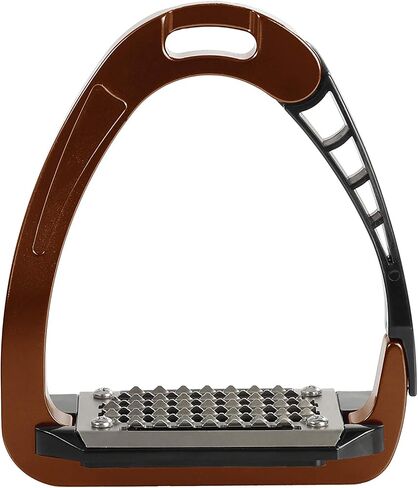 Acavallo Arena Alupro Safety Stirrup, One size, 12 cm, Brown in Kuwait