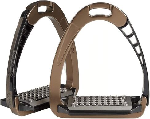 Acavallo Arena Alupro Safety Stirrup, One size, 12 cm, Brown in Kuwait