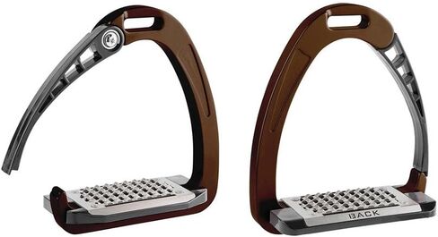 Acavallo Arena Alupro Safety Stirrup, One size, 12 cm, Brown in Kuwait