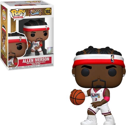 Funko POP NBA: Legends - Allen Iverson (Sixers Home), Multicolor in Saudi Arabia