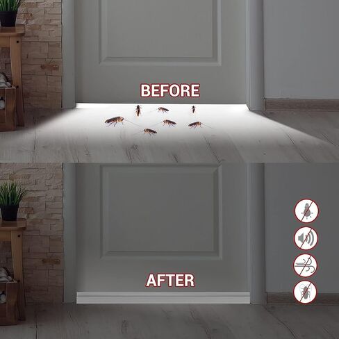 Door Draft Stopper Under Door Sweep - Ohuhu 2 Pack 37" L x 1-4/5"W Door Draft Blocker Weather Stripping for Exterior Interior Doors Door Seal Gap Filler Bottom Dust Noise Insulation Draft Guard-White in Saudi Arabia