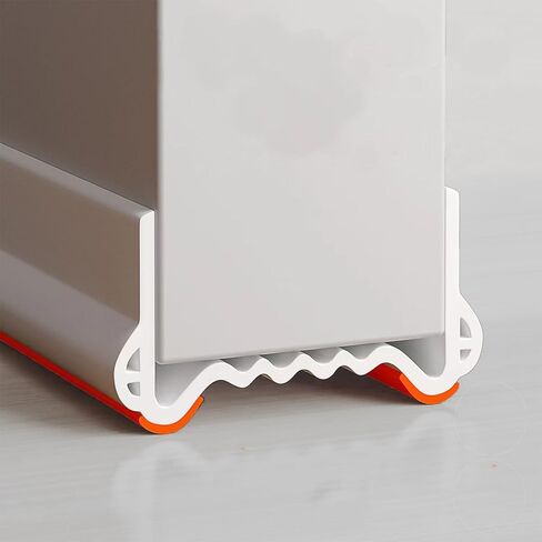 Door Draft Stopper for Bottom of Door Cuttable Weather Stripping Door Seal Under Door Seal 39" Length for Exterior & Interior Doors Garage Window Blocker Noise Dust Insulation Draft Guard (White) in Kuwait