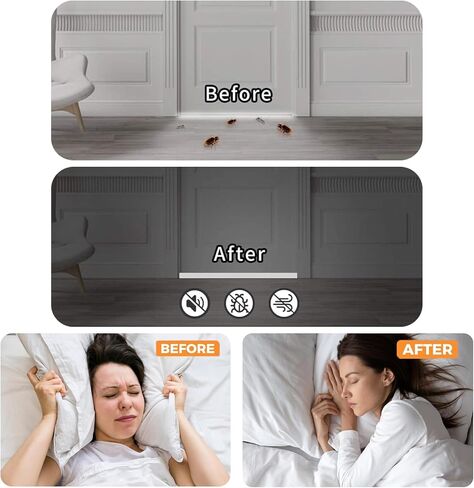 Door Draft Stopper for Bottom of Door Cuttable Weather Stripping Door Seal Under Door Seal 39" Length for Exterior & Interior Doors Garage Window Blocker Noise Dust Insulation Draft Guard (White) in Kuwait