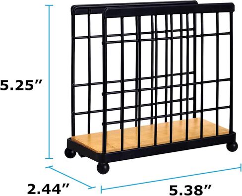 حامل مناديل ستاندوب باللون الأسود لبيت المزرعة الحديث مع قاعدة خشبية في المنتصف in Kuwait