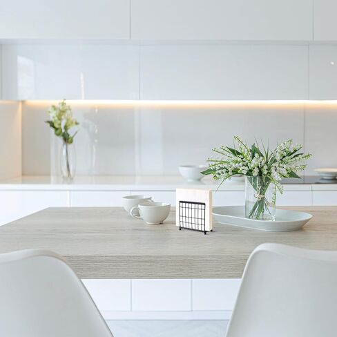 حامل مناديل ستاندوب باللون الأسود لبيت المزرعة الحديث مع قاعدة خشبية في المنتصف in Kuwait