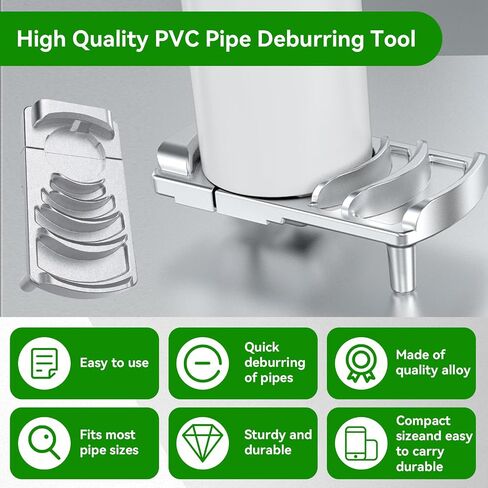 أداة إزالة حواف الأنابيب البلاستيكية، مخرطة أنابيب PVC احترافية لإزالة نتوءات ستة أحجام من الأنابيب: 1 1/4 بوصة إلى 4 بوصة، أداة فعالة لإزالة حواف مخرطة الأنابيب البلاستيكية مع شفرة حادة، أداة شطب PVC in Saudi Arabia