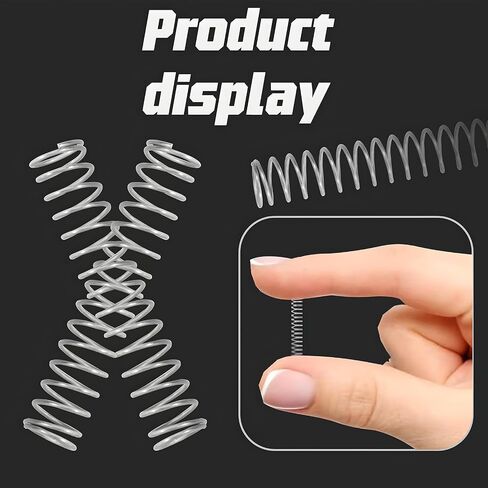 300Pcs Small Compression Spring Assortment Kit, Stainless Steel,15 Size, Length (0.39-2inch/10mm-50mm), OD(8-9.5mm) in Saudi Arabia