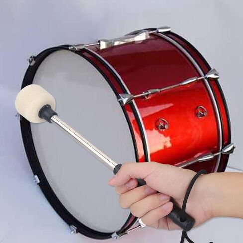Drum Mallet Bass Drum Percussion Sticks with Wool Felt Head Percussion Marching Band Accessory in Saudi Arabia