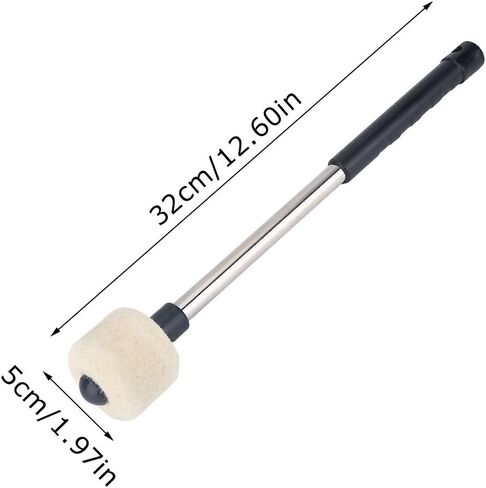 Drum Mallet Bass Drum Percussion Sticks with Wool Felt Head Percussion Marching Band Accessory in Saudi Arabia