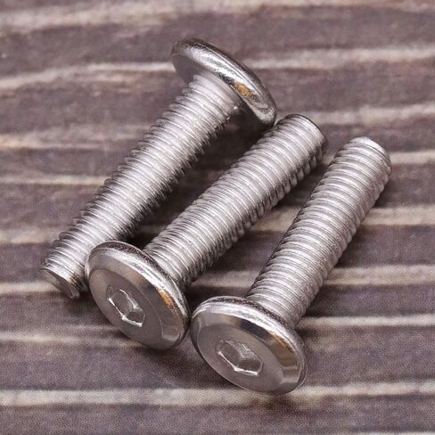 M6-1.0 x 25mm (25 PCS) Hex Socket Head Cap Screws Furniture Screws, 304 Stainless Steel 18-8, Round Head Connector Screws for Furniture,Binding Screws in Saudi Arabia