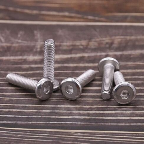 M6-1.0 x 25mm (25 PCS) Hex Socket Head Cap Screws Furniture Screws, 304 Stainless Steel 18-8, Round Head Connector Screws for Furniture,Binding Screws in Saudi Arabia