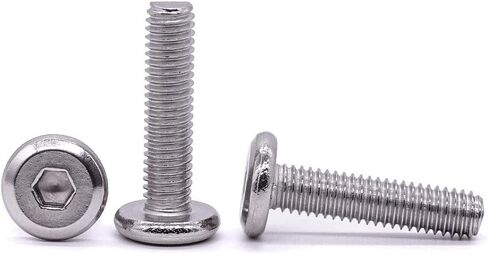 M6-1.0 x 25mm (25 PCS) Hex Socket Head Cap Screws Furniture Screws, 304 Stainless Steel 18-8, Round Head Connector Screws for Furniture,Binding Screws in Saudi Arabia